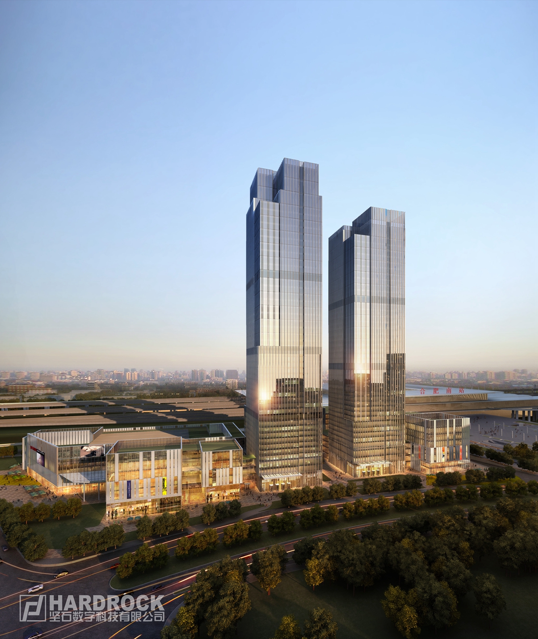 【坚石作品-中标方案】合肥绿地中央广场-德国gmp建筑事务所